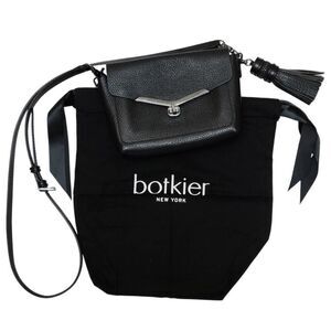 BOTKIER Rare Black Genuine Leather Tassel Vivi Crossbody Bag MSRP $169
